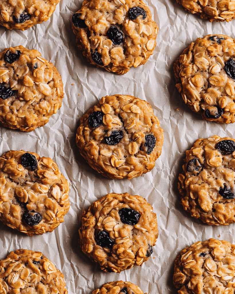 gluten free flour oatmeal cookies cooling on tray